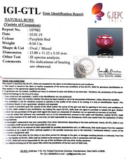 9.49 Ratti Natural Neo Burma Ruby with Govt Lab Certificate-(3441)